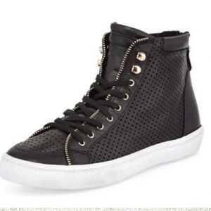 Rebecca Minkoff - Women's Black High-Top Sneakers - 9